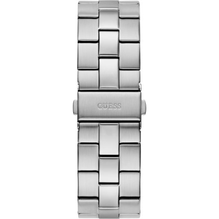 Guess Emperor GW0849G1 srebrny zegarek męski granatowa tarcza