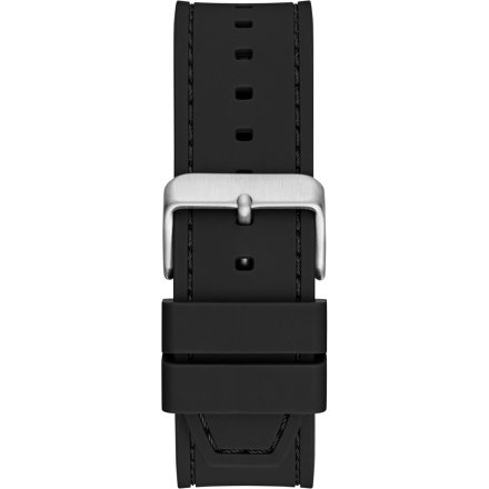 Guess Emperor GW0850G1 srebrny zegarek męski na pasku zielona tarcza