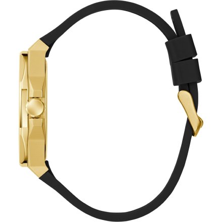 Guess Emperor GW0850G2 złoty zegarek męski na czarnym pasku