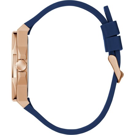 Guess Emperor GW0850G3 różowozłoty zegarek męski na granatowym pasku
