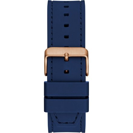 Guess Emperor GW0850G3 różowozłoty zegarek męski na granatowym pasku