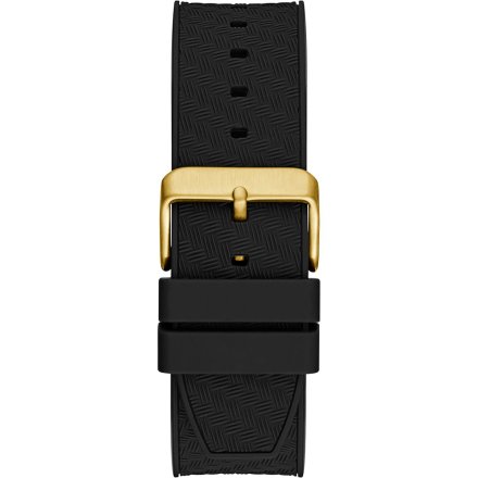 Guess Indy GW0853G2 złoty zegarek męski na czarnym pasku