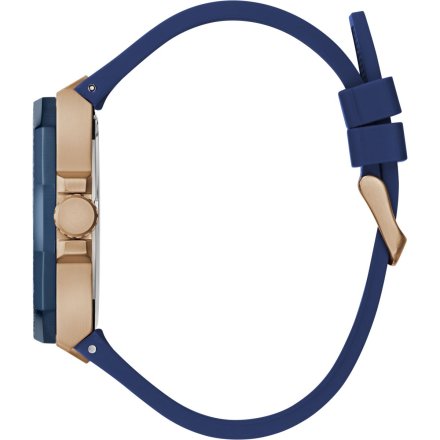 Guess Indy GW0853G3 różowozłoty zegarek męski na granatowym pasku