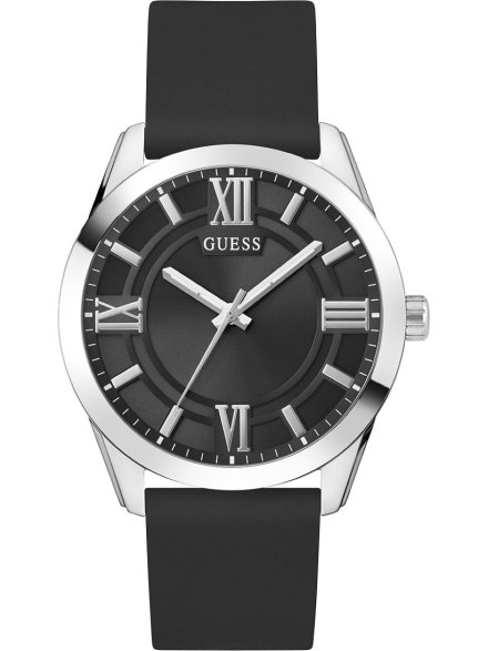 Guess Elliot GW0894G1 klasyczny zegarek męski z czarnym paskiem