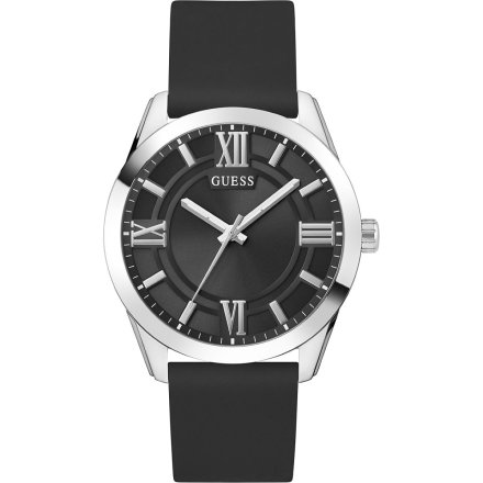 Guess Elliot GW0894G1 klasyczny zegarek męski z czarnym paskiem