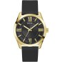 Guess Elliot GW0894G2 złoty zegarek męski z czarnym paskiem