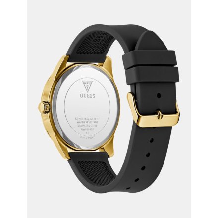 Guess Elliot GW0894G2 złoty zegarek męski z czarnym paskiem