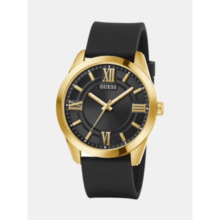 Guess Elliot GW0894G2 złoty zegarek męski z czarnym paskiem