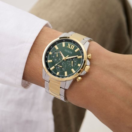 Guess Walker GW0900G5 zegarek męski z zieloną tarczą