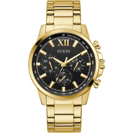 Guess Walker GW0900G3 złoty zegarek męski z czarną tarczą