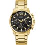 Guess Walker GW0900G3 złoty zegarek męski z czarną tarczą