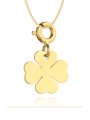 Zawieszka charms pełna złota koniczynka • Złoto 585 0.41 g