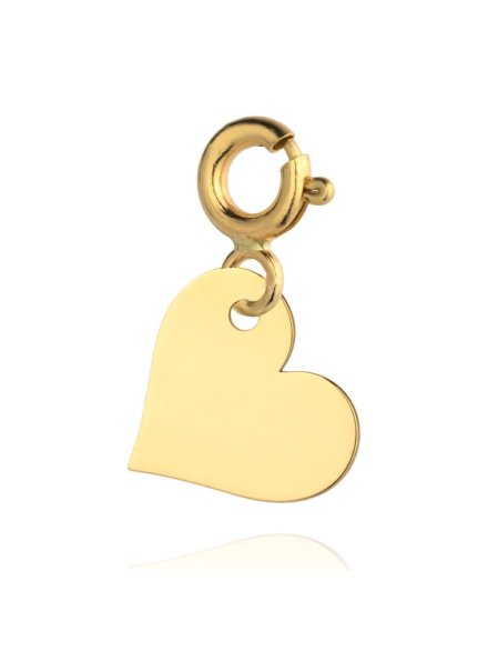 Zawieszka charms złota pełne serce • Złoto 585 0.37 g