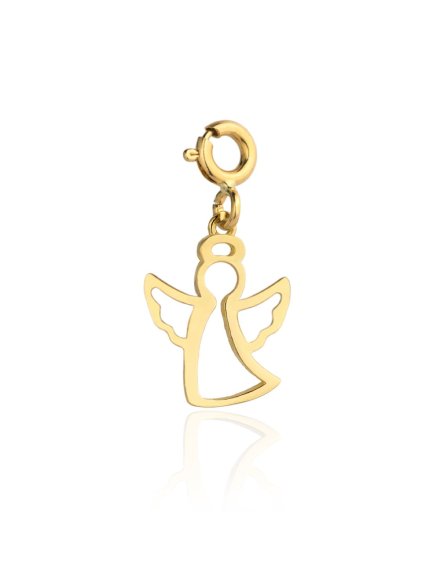 Zawieszka charms złoty aniołek • Złoto 585 0.26 g