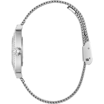 Guess Dream zegarek damski srebrny na bransolecie kryształowe okręgi GW0550L1
