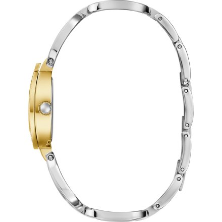 Guess Gia dwukolorowy zegarek damski biżuteryjny koperta G GW0683L6