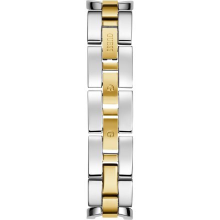Guess Gia dwukolorowy zegarek damski biżuteryjny koperta G GW0683L6