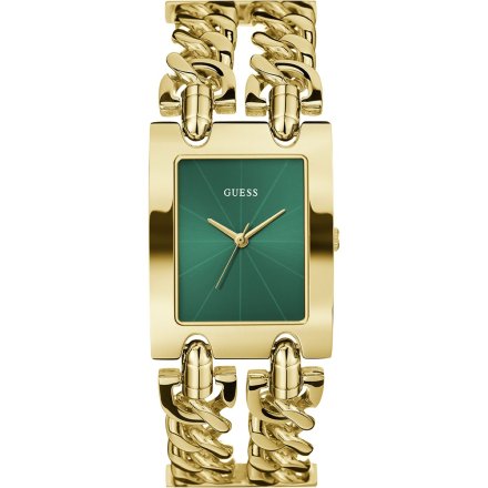 Guess Mod Heavy Metal złoty zegarek damski z łańcuchami GW0740L2