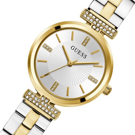 Guess Array zegarek damski klasyczny bikolor z bransoletką GW0762L5