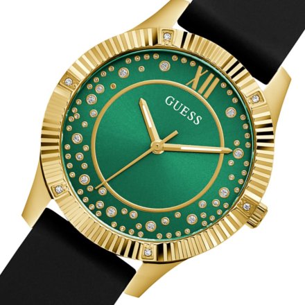 Guess Starstruck zegarek damski złoty z zieloną tarczą GW0766L3
