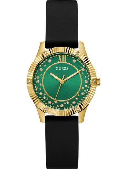Guess Starstruck zegarek damski złoty z zieloną tarczą GW0766L3