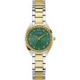 Guess Charlotte zegarek damski na bransolecie z zieloną tarczą GW0767L4