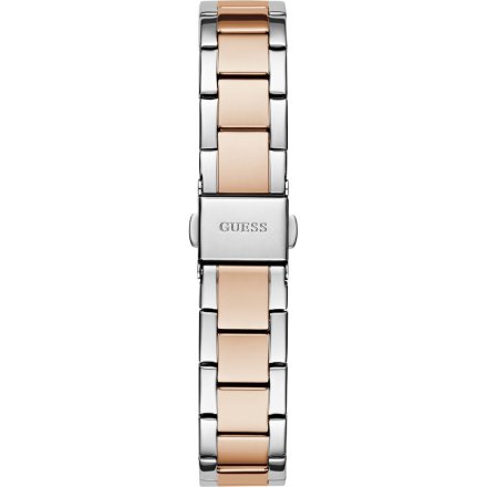 Guess Charlotte zegarek damski na bransolecie z purpurową tarczą GW0767L5