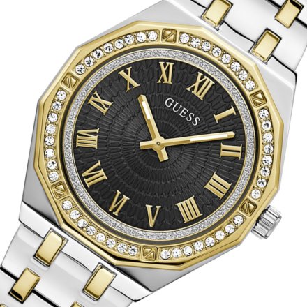 Guess Desire zegarek damski bikolor z bransoletką i kryształami GW0770L4