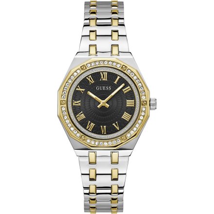 Guess Desire zegarek damski bikolor z bransoletką i kryształami GW0770L4