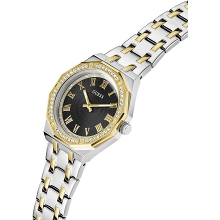 Guess Desire zegarek damski bikolor z bransoletką i kryształami GW0770L4