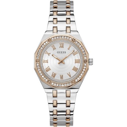 Guess Desire zegarek damski bikolor z bransoletką i kryształami GW0770L5