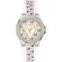 Guess Resort biały zegarek damski z kryształami GW0834L1