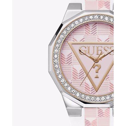 Guess Resort różowy zegarek damski z kryształami GW0834L2