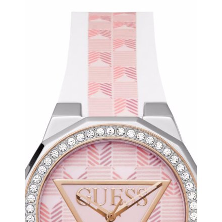 Guess Resort różowy zegarek damski z kryształami GW0834L2