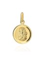 Medalik Matka Boska Częstochowska w diamentowanym kole duży • Złoto 585 1.18 g
