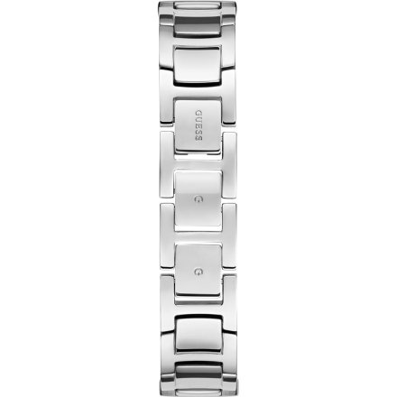 Guess Ribbon srebrny zegarek damski na bransolecie z kryształkami GW0838L1