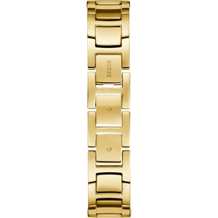 Guess Ribbon złoty zegarek damski na bransolecie z kryształkami GW0838L2