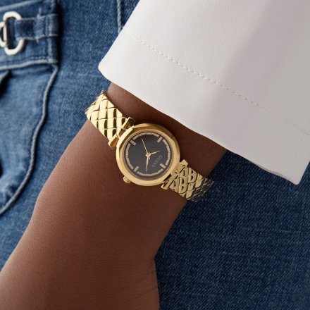 Guess Mini Rumour złoty zegarek damski na bransolecie GW0839L2