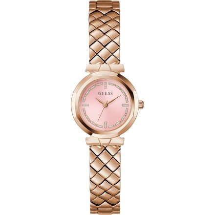 Guess Mini Rumour różowozłoty zegarek damski na bransolecie GW0839L3