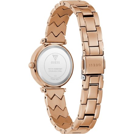 Guess Mini Rumour różowozłoty zegarek damski na bransolecie GW0839L3