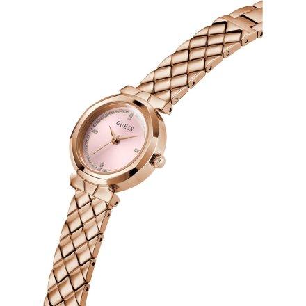 Guess Mini Rumour różowozłoty zegarek damski na bransolecie GW0839L3