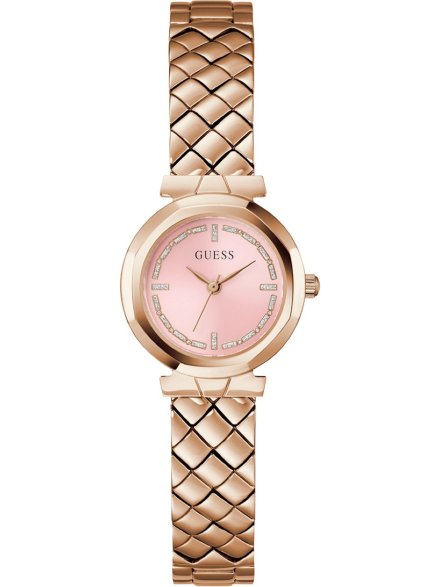 Guess Mini Rumour różowozłoty zegarek damski na bransolecie GW0839L3
