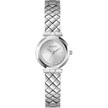 Guess Mini Rumour srebrny zegarek damski na bransolecie GW0839L4