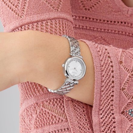 Guess Mini Rumour srebrny zegarek damski na bransolecie GW0839L4
