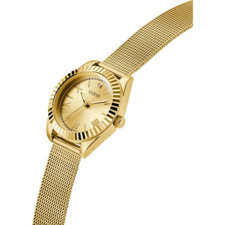 Guess Mini Luna złoty zegarek damski na bransolecie GW0842L2