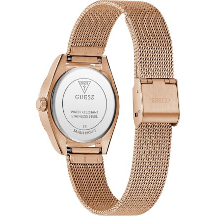 Guess Mini Luna różowozłoty zegarek damski na bransolecie GW0842L3