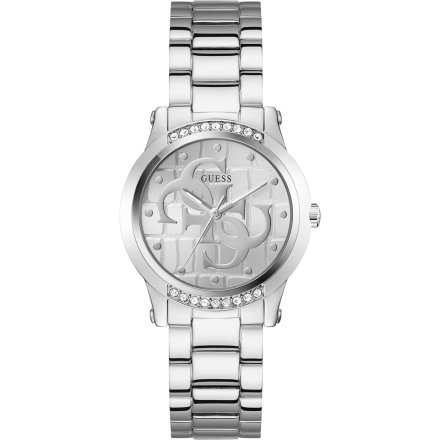 Guess Annette srebrny zegarek damski na bransolecie GW0861L1