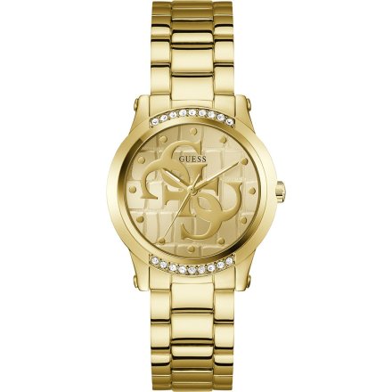 Guess Annette złoty zegarek damski na bransolecie GW0861L2