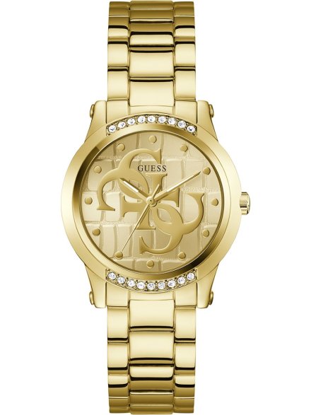 Guess Annette złoty zegarek damski na bransolecie GW0861L2