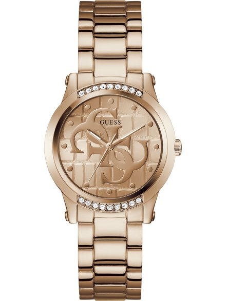 Guess Annette różowozłoty zegarek damski na bransolecie GW0861L3